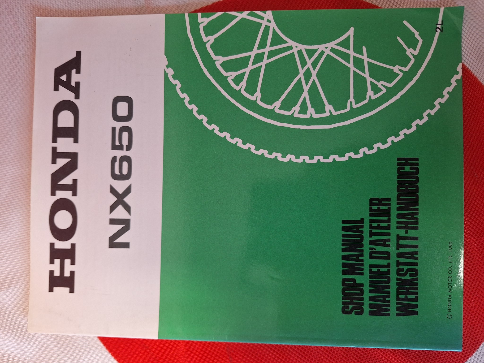 Picture of Werkstatthandbuch Nachtrag Honda  NX650